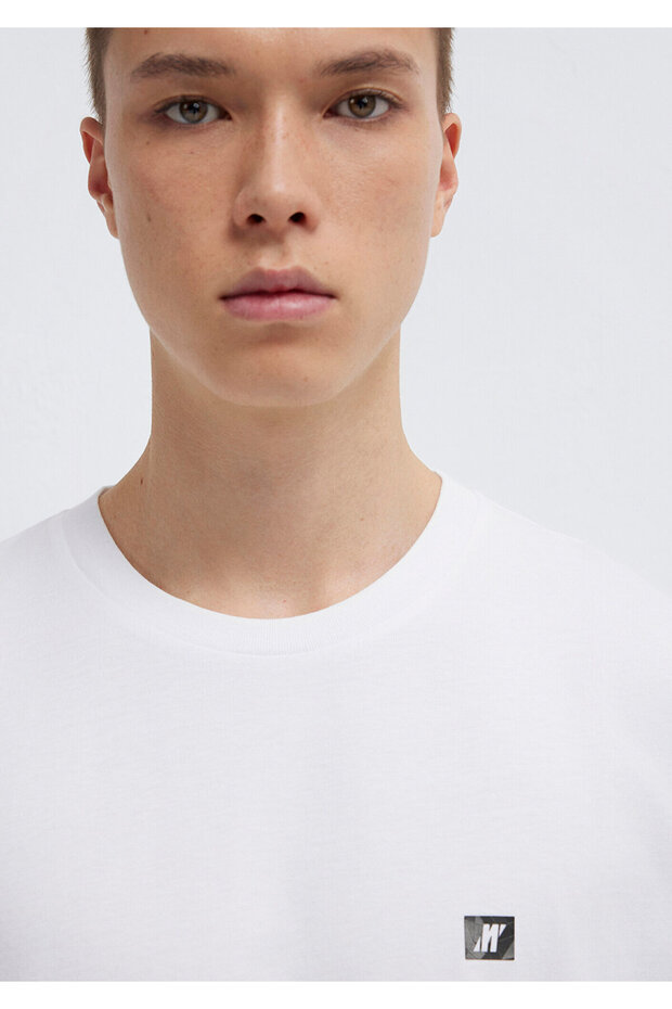 Μπλουζάκι Pro White Basic Relaxed Fit / Άνετο κόψιμο 0613090-620 - 7