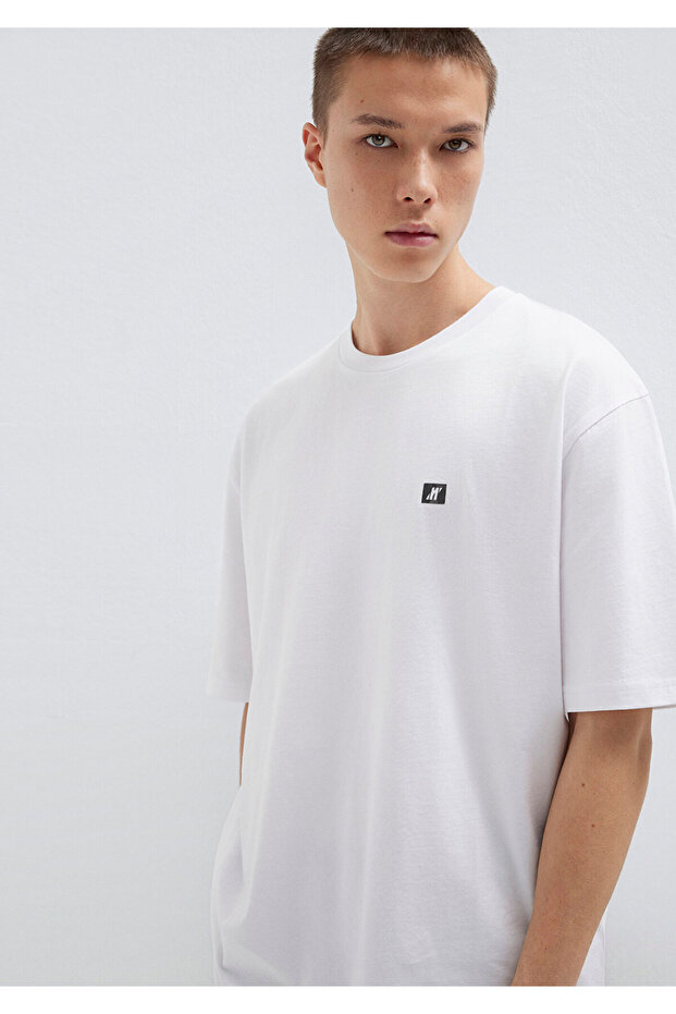 Μπλουζάκι Pro White Basic Relaxed Fit / Άνετο κόψιμο 0613090-620 - 3