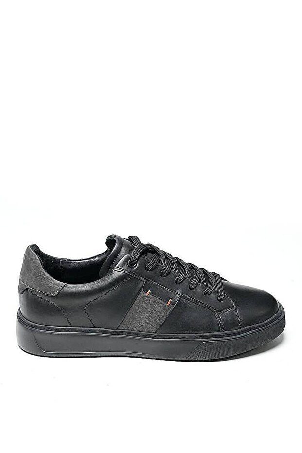 Pera Premium Siyah Deri Sneaker