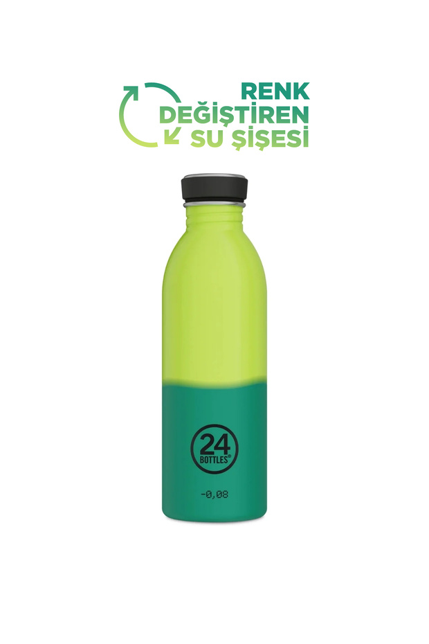 Urban Bottle Reactive Yellow/Green Stainless Steel Water Bottle 500 ml