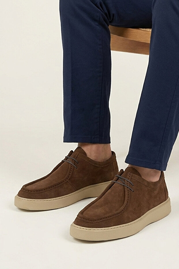 , Men's Genuine Leather Shoes 16350Z4430 Coffee