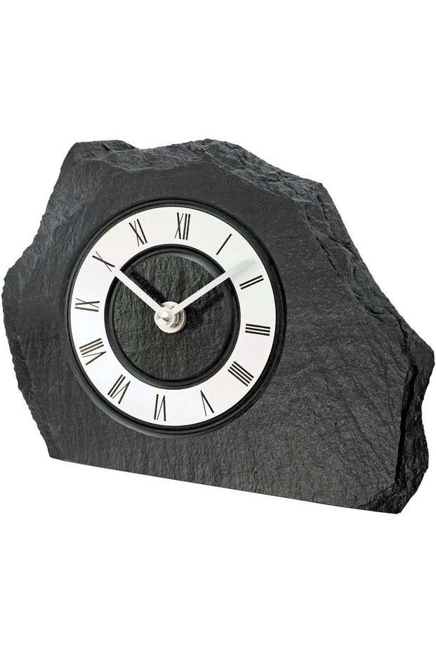 Ceas de masă 1104, cuarț, negru, analogic, rustic