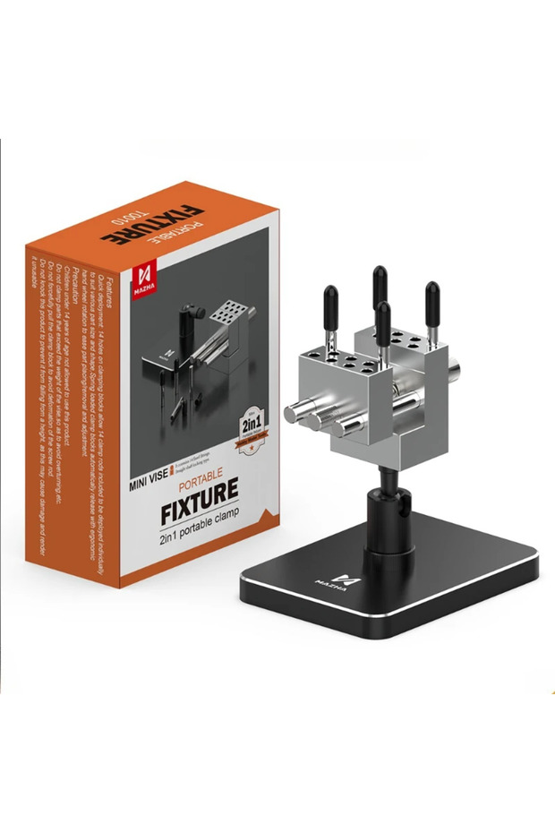 black MAZHA T0010 2 in 1 Mini Portable Table Vise Compact Adjustable Clamp for Modeling Hobby DIY Pr