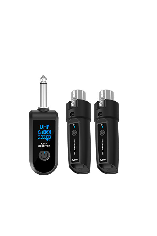 كيبيدومي 1 إلى 2 ميكروفون UHF، محول إشارة XLR، جهاز إرسال واستقبال لاسلكي، نظام إشارة لاسلكي
