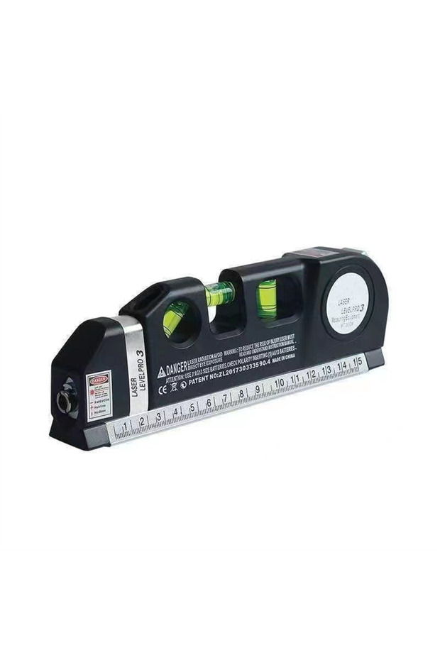 Black Laser Level Multipurpose Line Laser Leveler Tool Cross Line Lasers With 8FT 2.5M Standard Meas