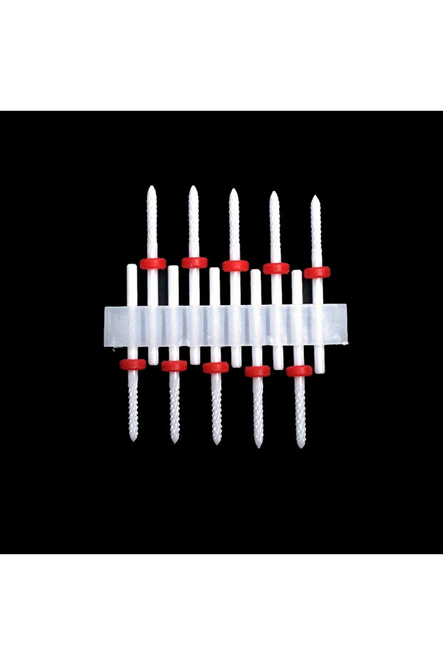 TC34-10PCS 10 قطع من رؤوس مثقاب الأظافر الخزفية مقاس 3/32، احترافية ومتينة، لإزالة طلاء الأظافر الجل، تنظيف