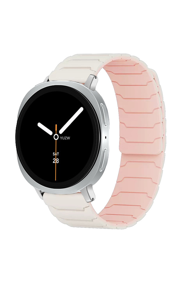 Watch 8 40-44-46mm starlight pink Magnetic Band for Watch 9 8 44mm 40mm Silicone Loop Strap Replac