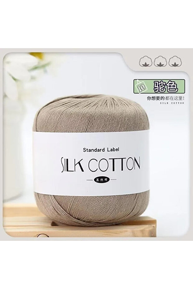 10 50g/PC Silk Lace Cotton Milk Crochet Yarn Baby Hand-Knitted Warm Soft Knitting Thread for Hand Kn
