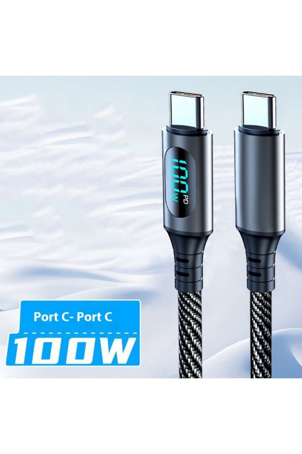 كابل شحن USB-C بطول 2 متر، 1 متر/2 متر، 120 واط، لشحن سريع بقوة 100 واط لهواتف POCO، كابل بيانات للهاتف