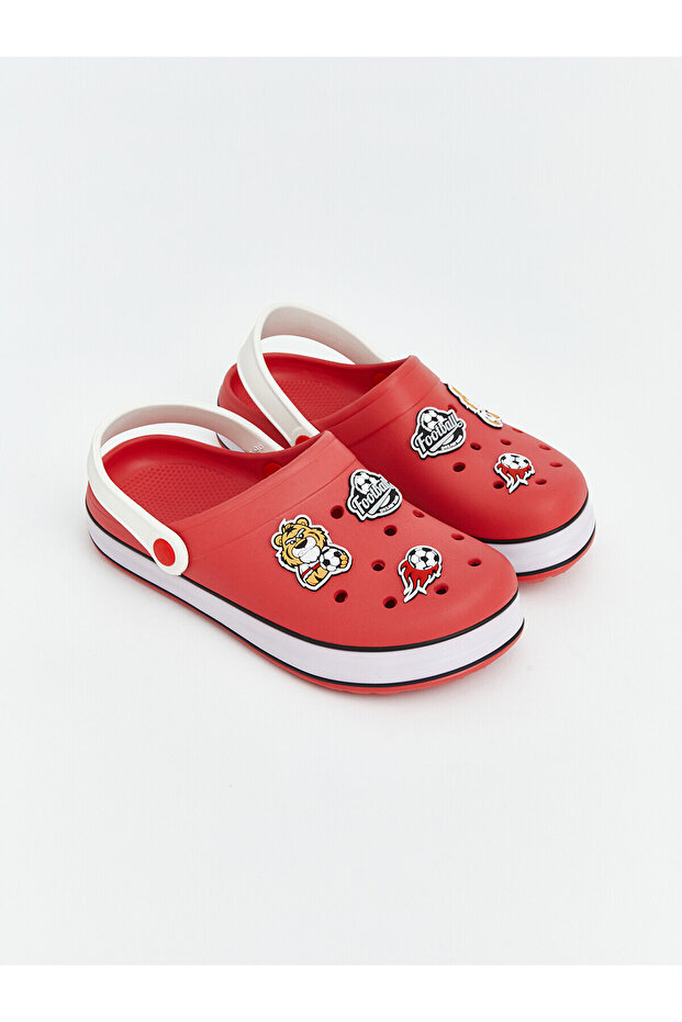 Nevavm Patterned Boys' Beach Sandals with Difference in Color