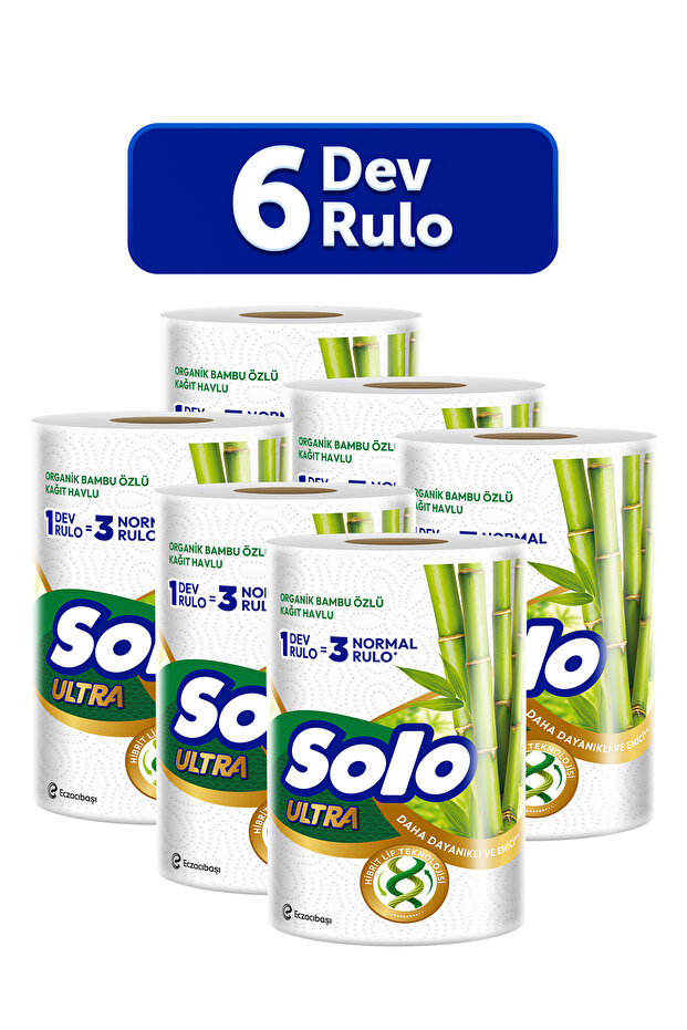 Ultra Dev Rulo Kağıt Havlu (1=3) 6'lı