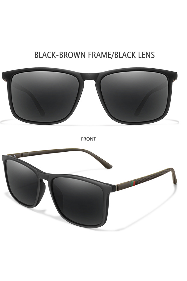 E1 Luxury Square Vintage Polarized Cycling Sunglasses Men Women Fashion Travel Driving Fishing Sun G