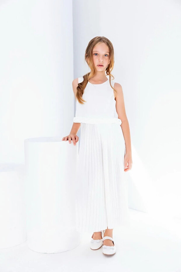 8-15 Years Bounds Rumper Girl's Jumpsuit-Ecru