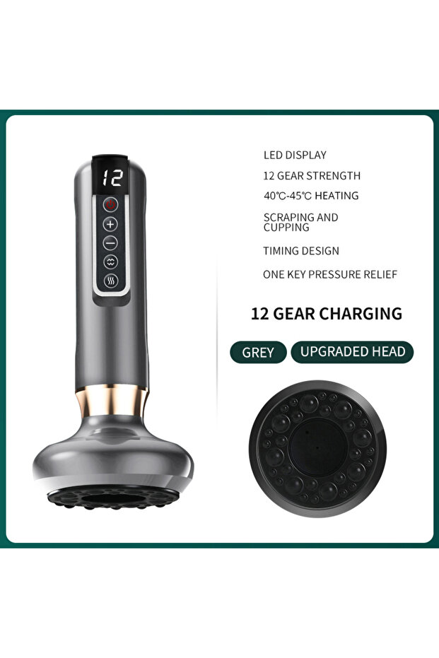 12 Gears Smart Body Massager Vacuum Suction Device Cellulite Fat Bruning Handheld Chinese Sculpting