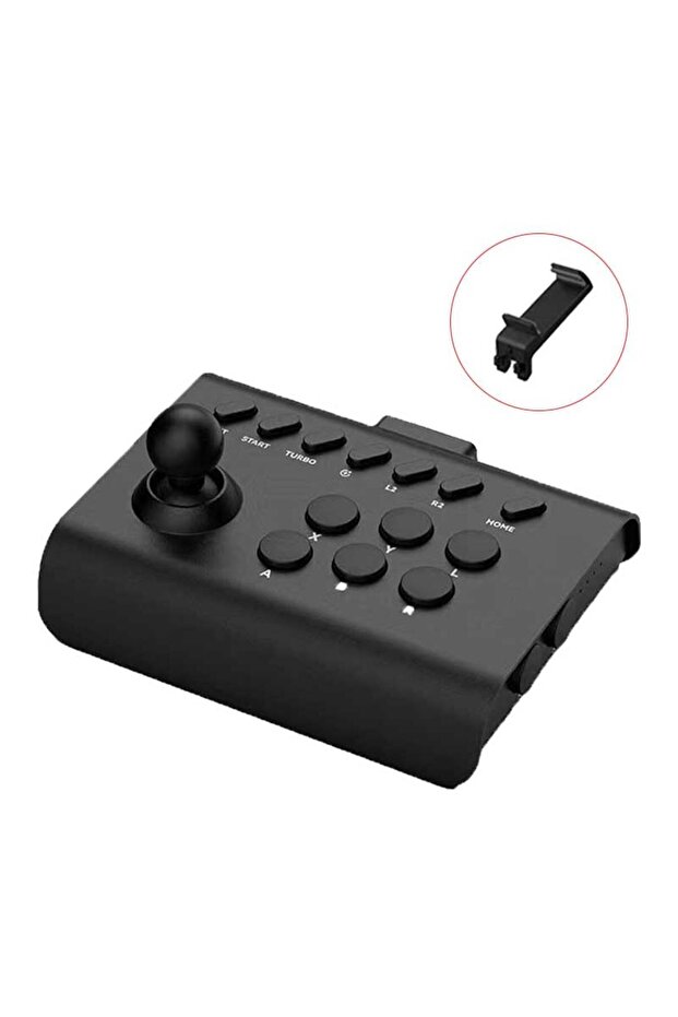 وحدة تحكم ألعاب لاسلكية سوداء لأجهزة الكمبيوتر/أندرويد/iOS/Switch/PS3/PS4 Fighting Stick Fo