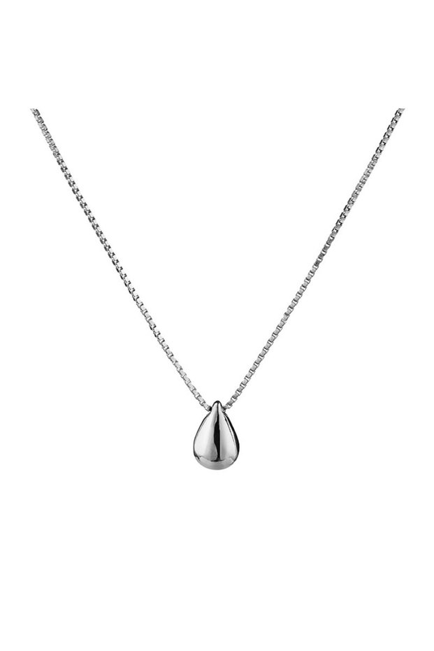 TMH-XL053 925 Sterling Silver Necklace Water Droplet Pendant for Women Wedding Jewelry Engagement Fa