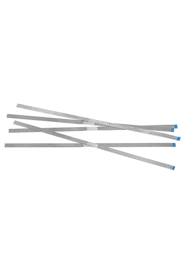 SWS37-Double Side Dental Diamond Polishing Strips 5pc Stainless Steel Orthodontic IPR Strip Fine Med