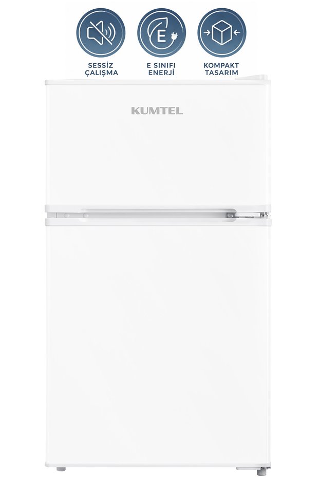 HTMF-90EW 87 L Çift Kapılı Mini Buzdolabı - Beyaz