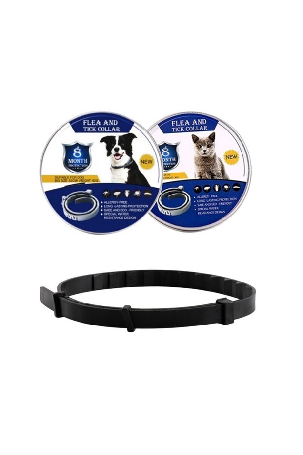 62cm for Dogs Black Box package Adjustable Anti Flea Dog Collar Pet Cat Dog Flea and Tick Remover Co