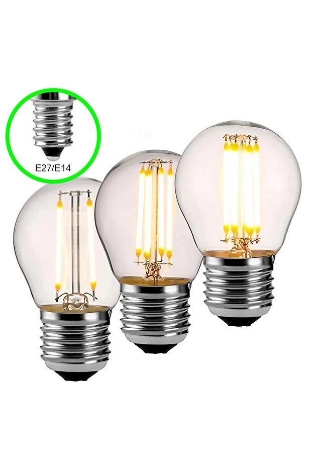 6W E27 Warm STONEGO E27 E14 Retro LED Filament Bulb 220v Vintage Candle Glass Bulb 2W/4W/6W