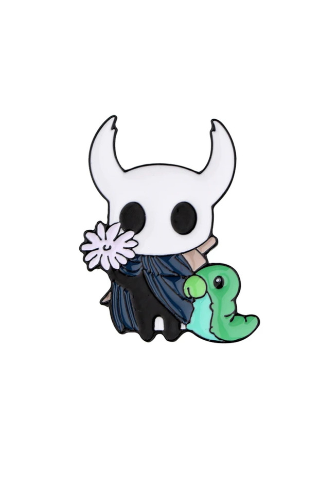 P-KDQS-1 Hollow Knight Enamel Brooch Cool Character Pins Backpacks Clothing Hats Lapel Badges Fashio