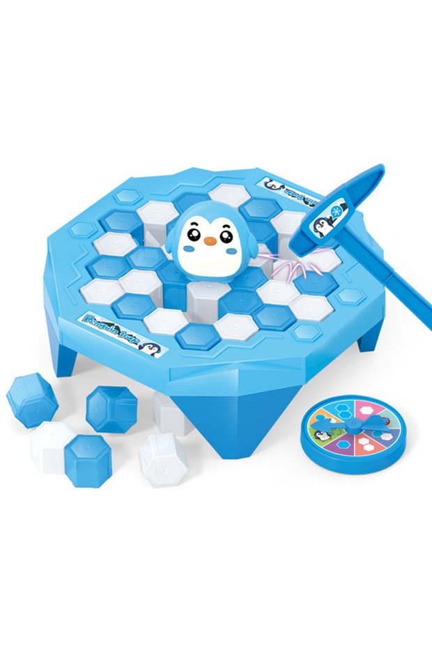 Penguin smashes ice Mini Ice Breaking Penguin Saves Little Penguin Ice Knocking Game Children's Desk