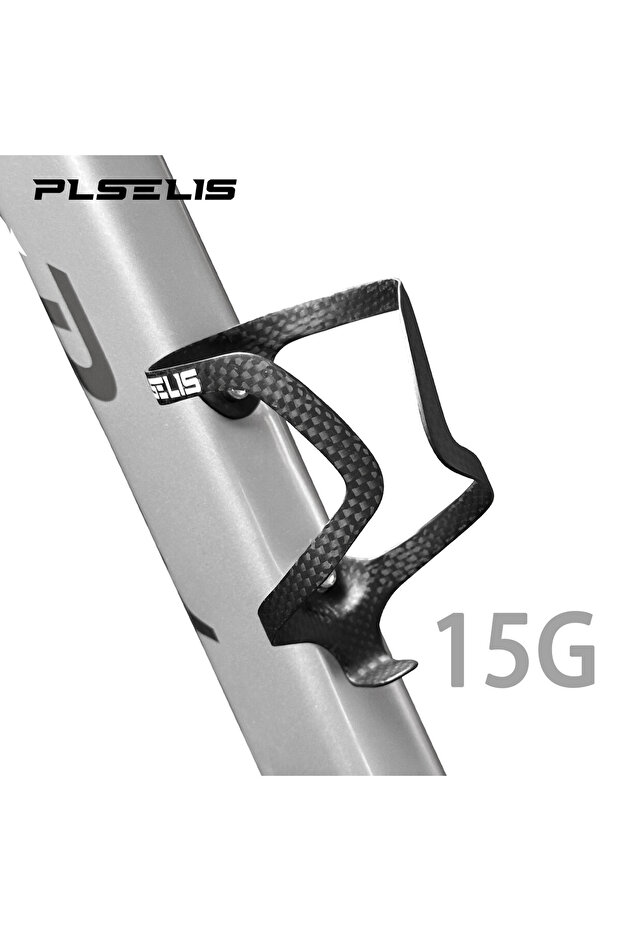 Black Plselis All-Carbon Fiber Bicycle Water Bottle Holder Universal Installation Cage Lightweight B