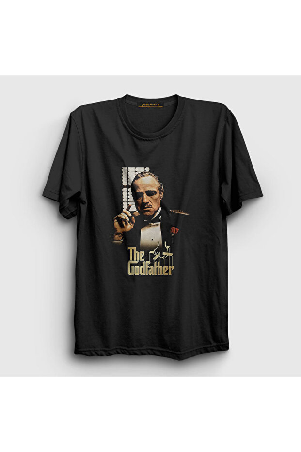 Unisex Black Marlon Movie Baba The Godfather T-shirt252039tt
