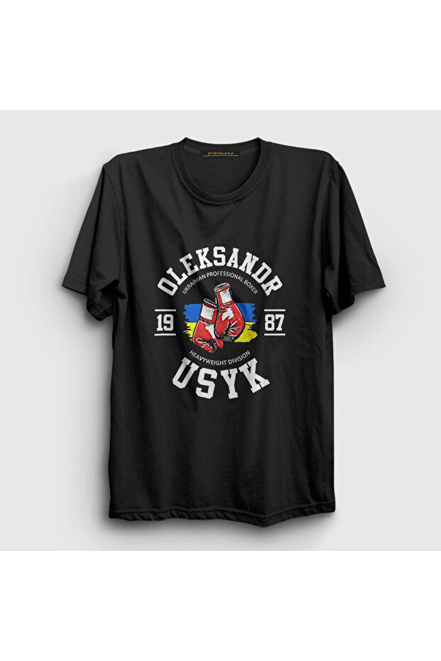 Unisex Black Team Boxing Boxing Oleksandr Usyk T-Shirt 579760Tt