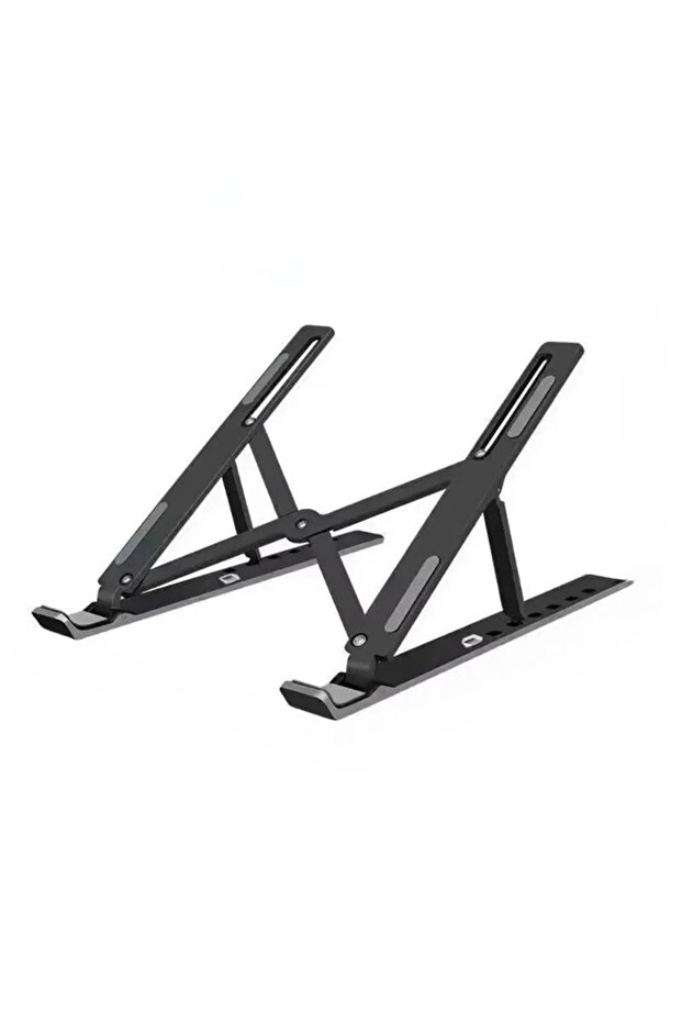 Black Foldable Laptop Stand Cooling Notebook Bracket Adjustable Ergonomic Laptop Support Base Holder