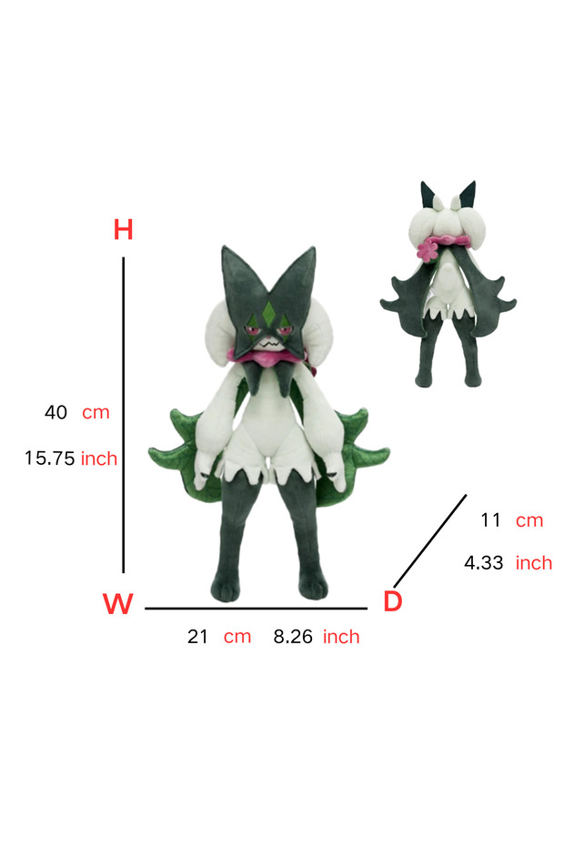 Meowscarada 40cm Floragato Sprigatito Meowscarada Plush Toy Anime Figure Model Gift for Kids Childre