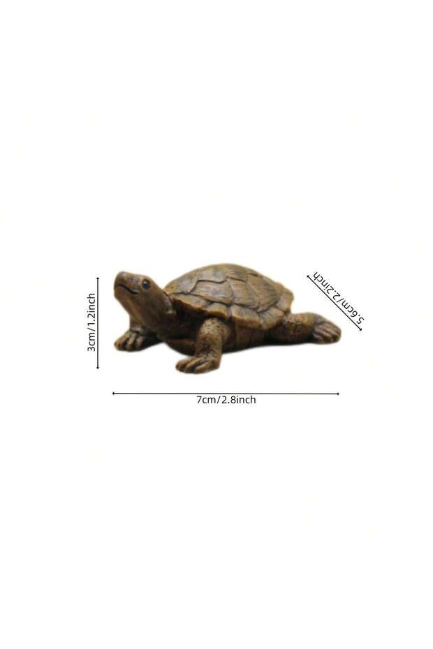 one-size picture High - Fidelity Mini Turtle Model for Aquatic and Terrestrial Terrarium Decorations