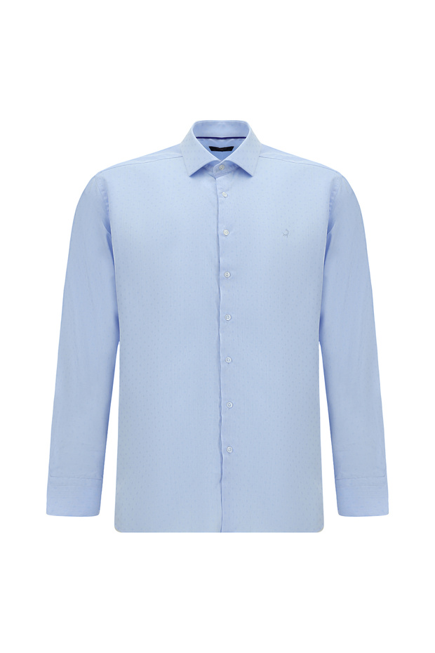 Long Sleeve Classic Patterned Lyocell Shirt