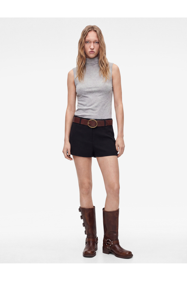 Modal Blend Slim Fit High Neck Sleeveless Undershirt