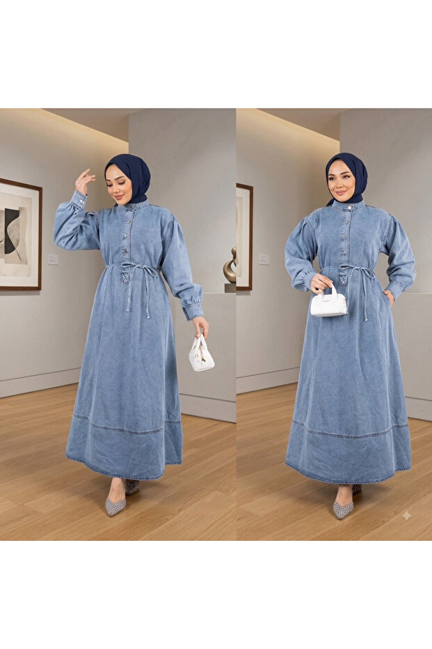 Women's long jeans dress