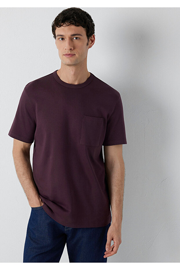 Brown Basic T-Shirt Regular Fit / Normal Cut 0613540-70223