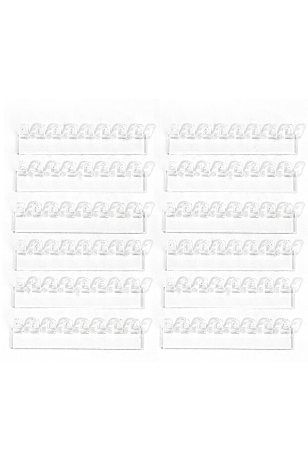 12pcs 3/6/12/18pcs Necklace Storage Rack, Bracelet And Earrings Link With 8 Hooks, Anti-Tangle Wall-