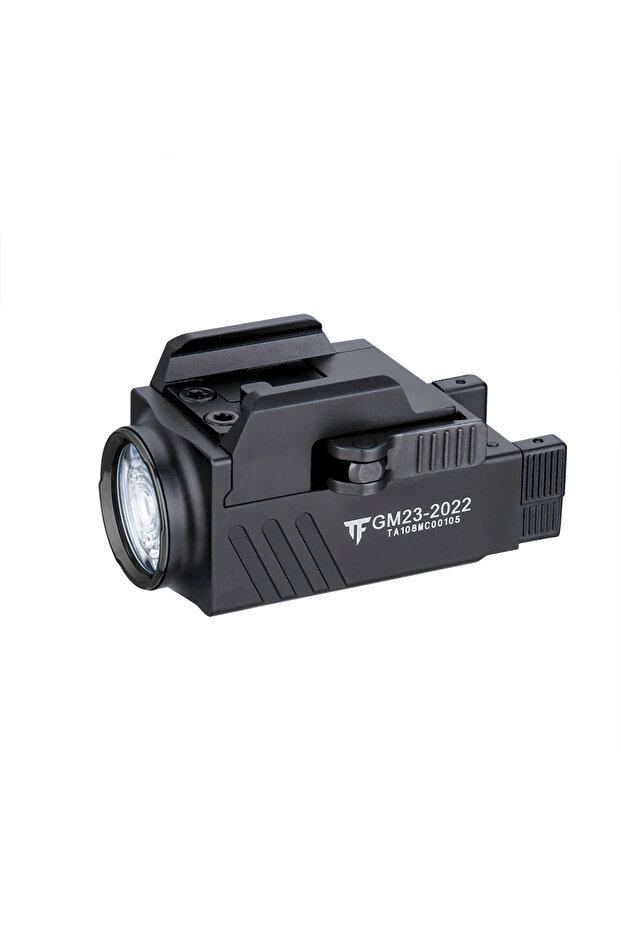 بطارية ليثيوم بوليمر سوداء اللون من Trustfire GM23 800 لومن مصباح يدوي LED صغير الحجم للأسلحة التكتيكية