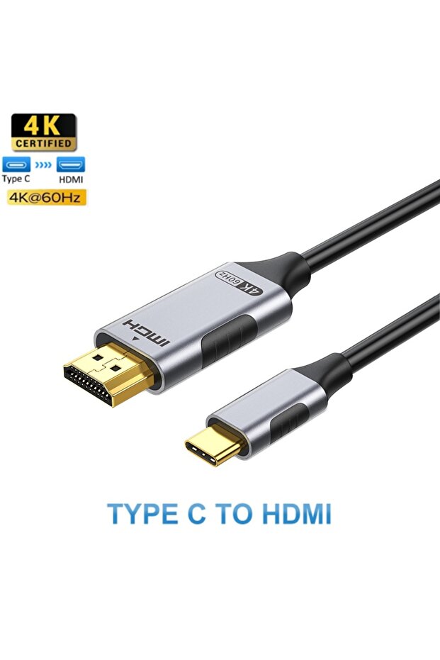 كابل USB-C إلى HDMI بطول 2 متر، يدعم 4K و8K@60Hz، متوافق مع Thunderbolt 4