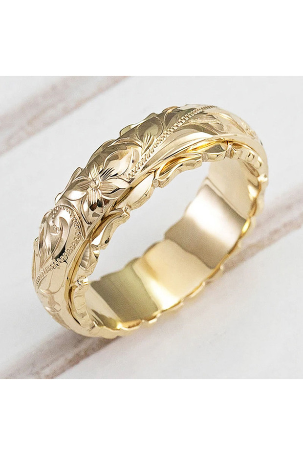 8 H157 Huitan New Fashion Craved Design Women Engagement Rings Delicate Birthday Gift Proposal Ring