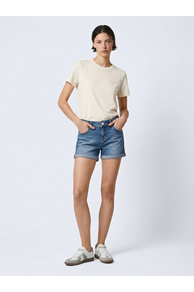 Judy Mid Indigo Shorts