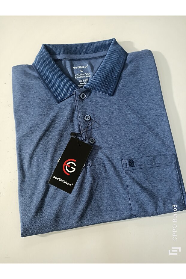 Polo Collar Single Pocket Supreme Cotton T-Shirt