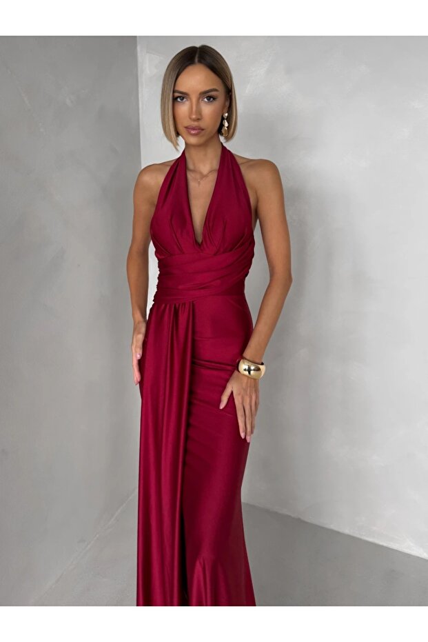 Rochie lungă elegantă din lycra - 1