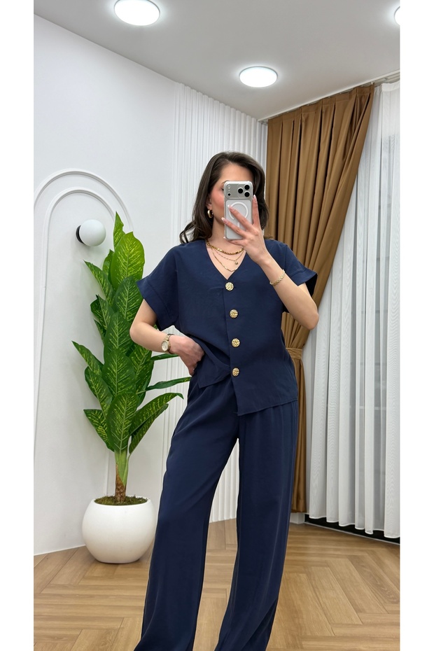 Tencel Buttoned Suit - 3