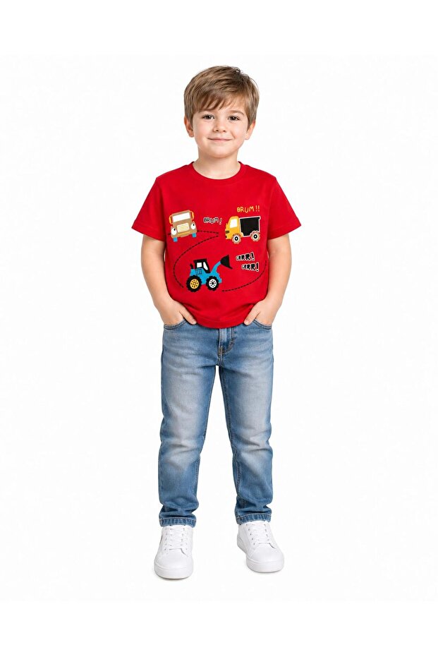 1-4 Years Old Boy's 95% Cotton T-Shirt