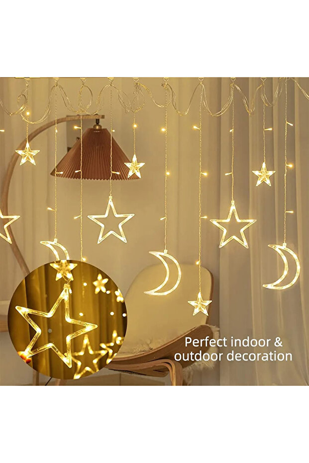 أضواء LED على شكل قمر ونجوم - 5