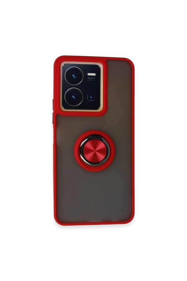 Vivo Y36 Case with Camera Protection, Ring Holder, Magnetic Stand, Frosted Back Cover