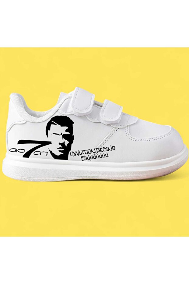 Siulllll Printed Boys' Sports Shoes Sneaker with Tape
