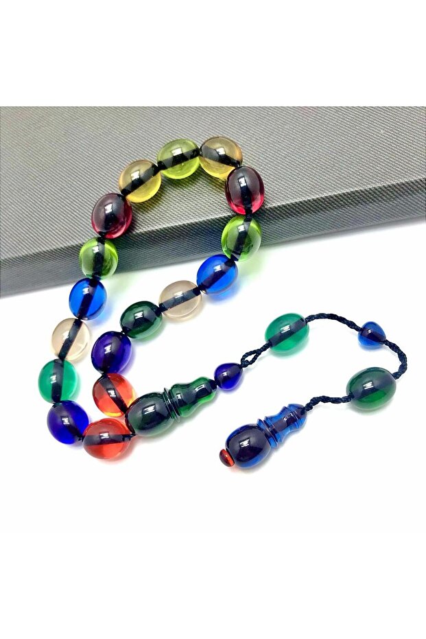 Efe Boy Bonibon Fire Amber Prayer Beads