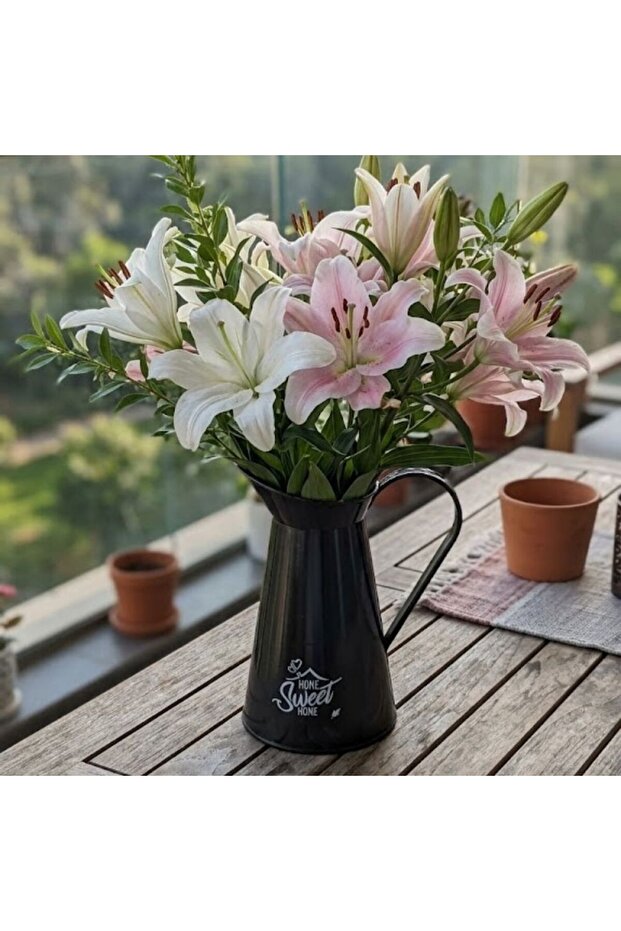 Hard Plastic Stylish Vase – 28 cm Height, 14 cm Width, Modern Decorative Vase